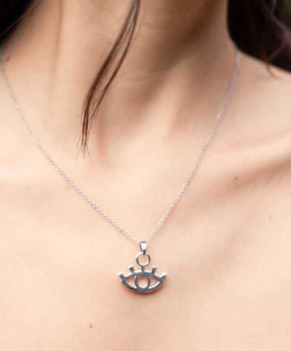 CADENA OJO SILVER