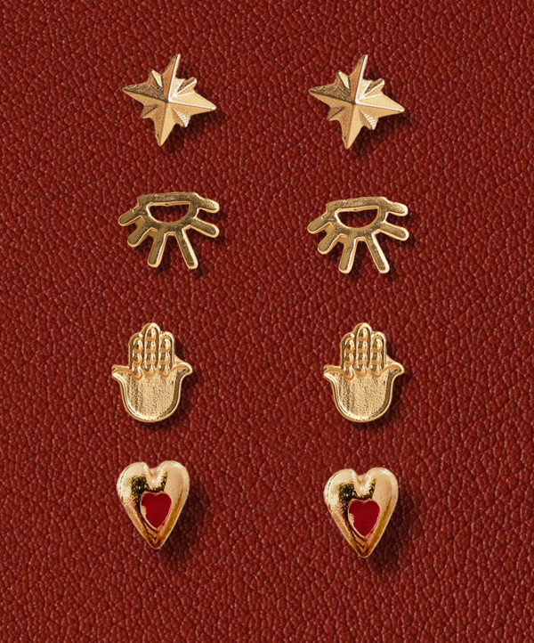 SET TOPITOS AMULETOS GOLD