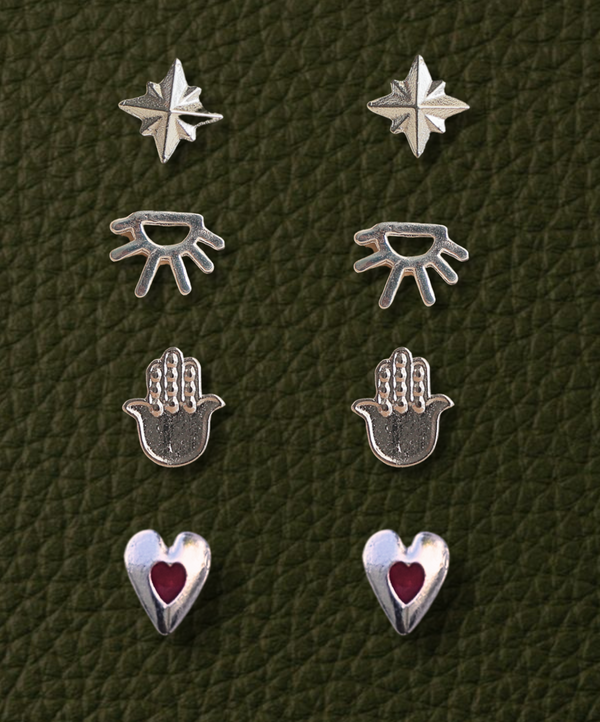 SET TOPITOS AMULETOS SILVER